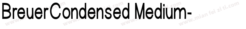 BreuerCondensed Medium字体转换